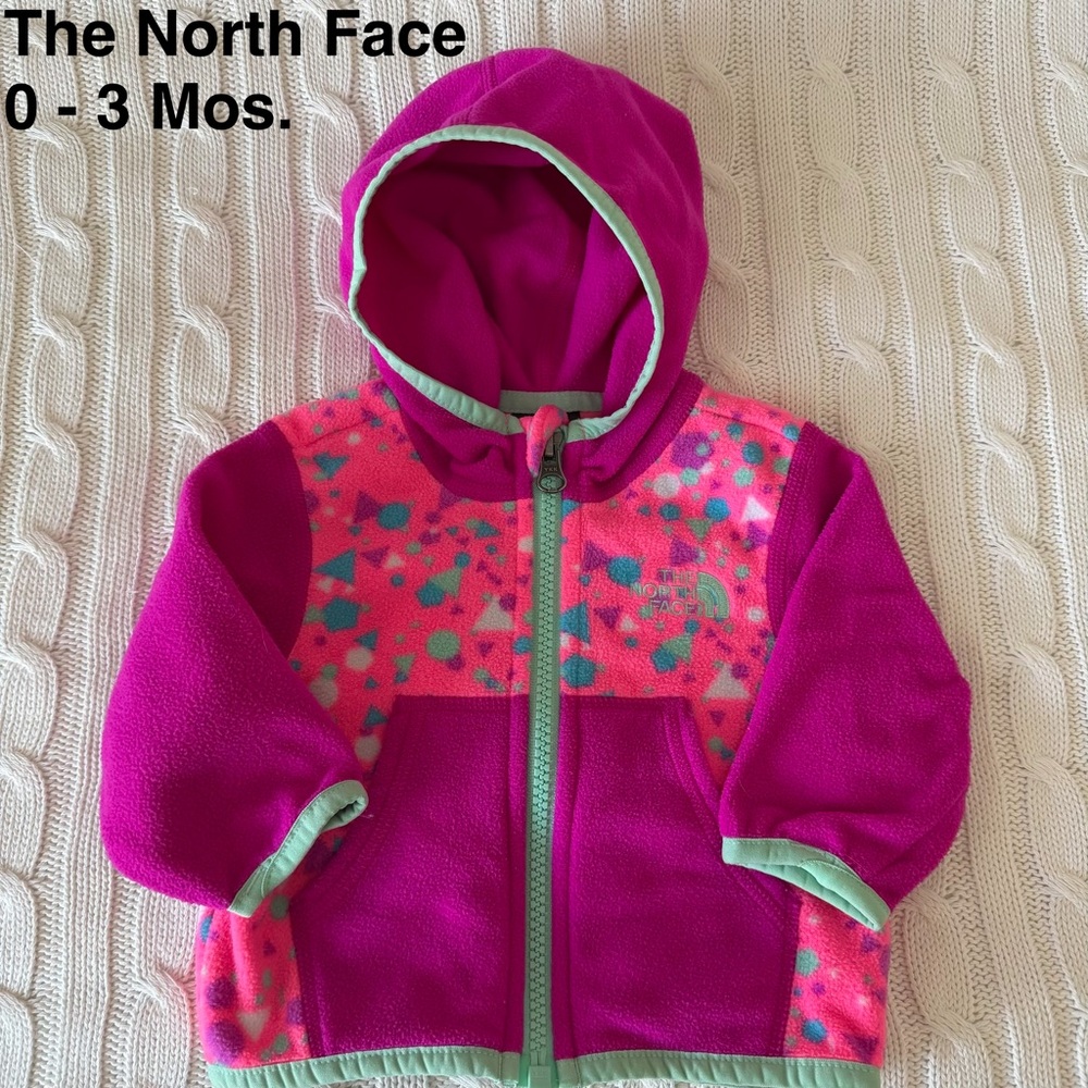 The North Face Baby Girl Fleece Jacket Coat 0 - 3 Month Infant Winter Layer Zip